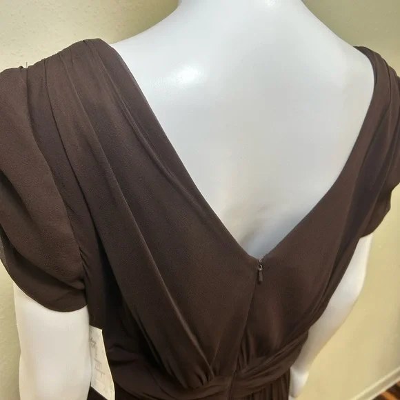 Suzi Chin for Maggy Boutique Chocolate Midi Dress - Picture 6 of 12